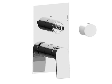 NARCISO S 78523SV3 - Single handle shower mixer with plate by Rubinetterie Frattini - view 2